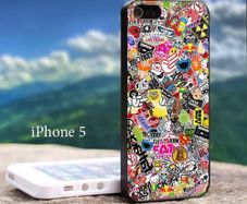 sticker bomb covers cases for all iPhone, Samsung and other models