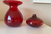 IKEA Salong Cranberry Ruby Red Glass