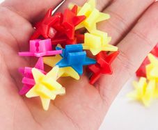 36Pcs Cute Cartoon Style Colorful Bicycle Wheel Plastic Spoke Beads Bike Decor