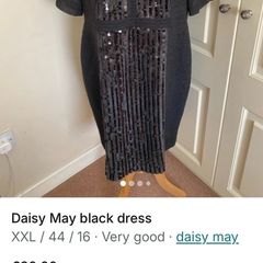 Daisy May black dress size 16