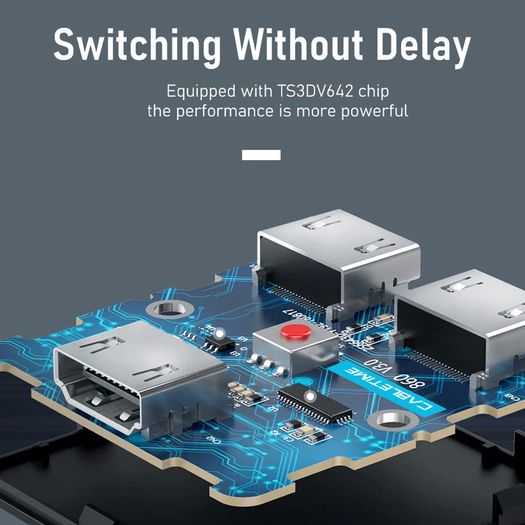 Cabletime 4K@60Hz HDMI 2.0 Bi-Directional Switch/KVM/Splitter Aluminum Alloy (Brand New/Warranty)