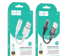 Hoco LS37 Spirit USB to 3.5mm Transparent External Sound Card