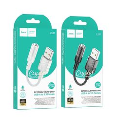Hoco LS37 Spirit USB to 3.5mm Transparent External Sound Card