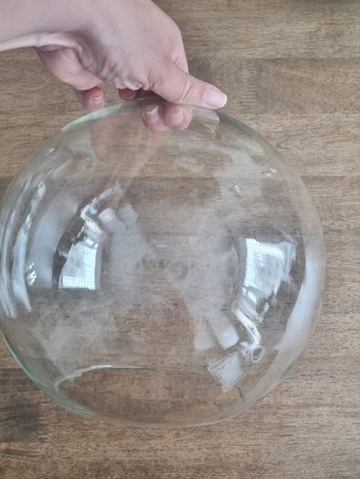 Ceiling retro glass lamp