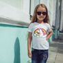 Cute Funny Unicorns Printed Girls T-shirt Tee Top Shirt Birthday Girl Tees Tops Shirts Image 6