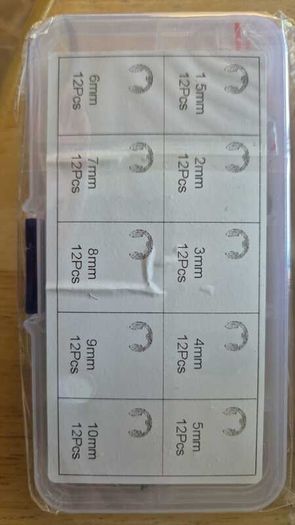 Clip Snap Circlip Washer Assortment Kit  2 Boxes