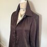 Brown Crepe Blouse Image 2
