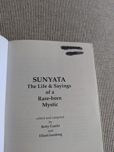 Sunyata: Life & Sayings of a Rare-Born Mystic - Betty Camhi - Non-Duality