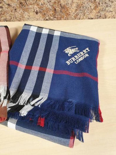 Burberry scarf scarves blue brown tartan check