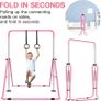 Gymnastics Bars, Junior Training Kip Bar Gymnastics Equipment for Home,Adjustable Height Folding Horizontal Bar with Gymnastic Rings for Kid Image 3