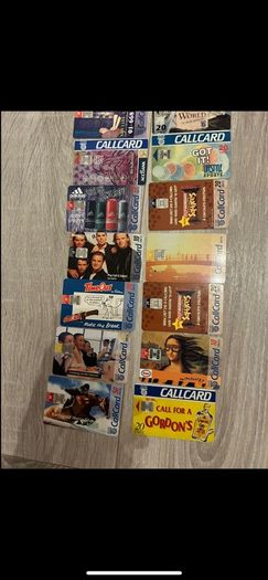 Call cards Irish all me doubles start at 1 euro each most are 2 euro each