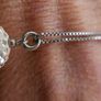 925 Sterling Silver drop Pendant and Necklace L-8,5" 3,1g Image 3