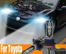 2x HIR2 Led Headlight Canbus No Error 9012 Car Bulb High Power 6000K White Light Diode Lamp 12v 55w For Toyota Corolla 2019 to 2023
