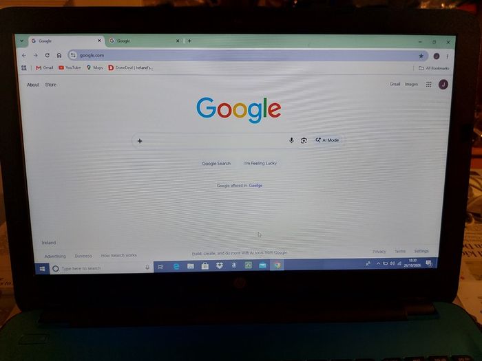 HP 15.6 inch Laptop, Model 15-ba077sa, Green, AMD A6-7310 APU with AMD Radeon R4 Graphics, 2.0 GHz, 8GB Ram, 1 Terrabyte HDD, Windows 10, Microsoft Edge, Chrome, and VLC