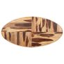 Dining Table Oval 200x100x75cm Acacia Wood with Sheesham Finish Image 4
