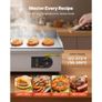 Commercial Electric Griddle, 535 x 300 mm, 3200W, 50-300C Adjustable Temp Control, Stainless Steel Body, Half Grooved Half Flat, with 2 Spatulas, 2 Brushes, and 4 Foot Pads, for Steak, Pancake Image 6