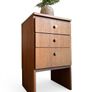 Vintage Retro Mid Century Teak Meredew Bedside Cabinet/Drawers Image 4