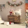 Storage Chest Trunk, Wooden Storage Box, Large Toy Chests with Lid, Toy Box Organizer Unit, Bed End Storage Bench, Shoe Bench, Entryway, Hallway, Bedroom, Rustic Brown (FREE POSTAGE) Image 6