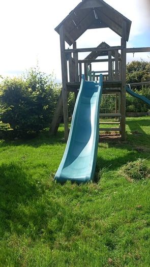 Playhouse slide/swing set