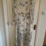 Beautiful white celestial pattern dress with sparkle. Sun and stars. Size 10. New look Image 5