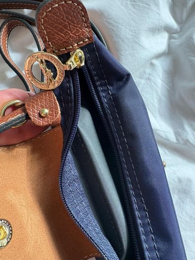 Longchamp mini / navy / strap / new