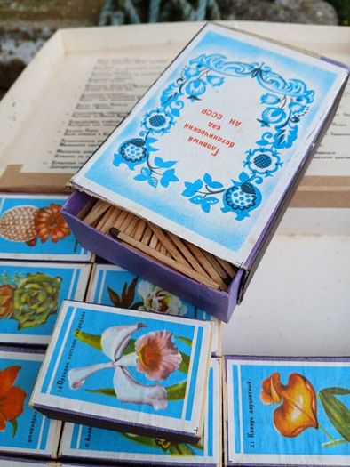 Soviet matchboxes set