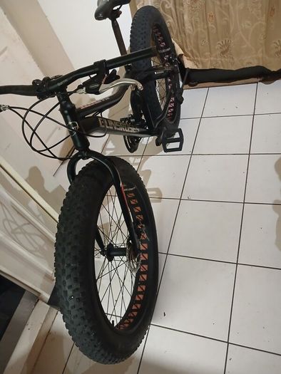 GUNSROSES Fat Tire Mountain Bike Softtail