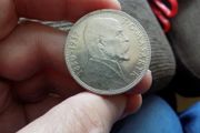 Czechoslovakia 1937.20 Korun.70% silver.Death of President Masaryk..