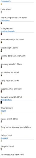 samples/ decants of niche and designer fragrances