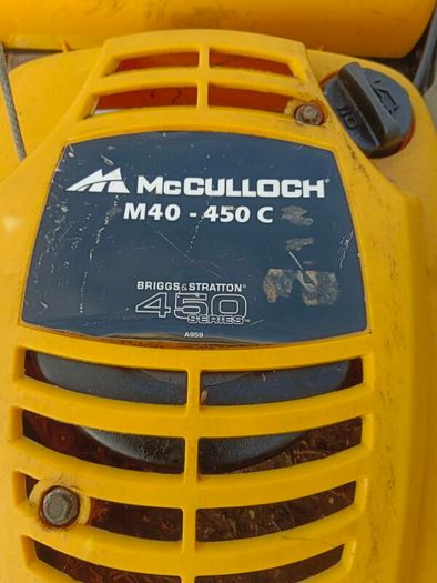 McCullogh Push lawnmower with Briggs and Stratton 450 series  engine in excellent working condition which starts the first pull. Original grass bag included.