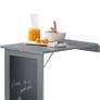 Folding Kitchen Dining Table with blackboard  white or grey Image 2