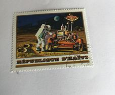 Rare stamp - First Man on the Moon