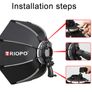 BRAND NEW 65cm Softbox Grid Diffuser Octagon Umbrella Photo Studio Soft Box Light Softbox for Godox FlashSpeedlite Yongnuo Image 3
