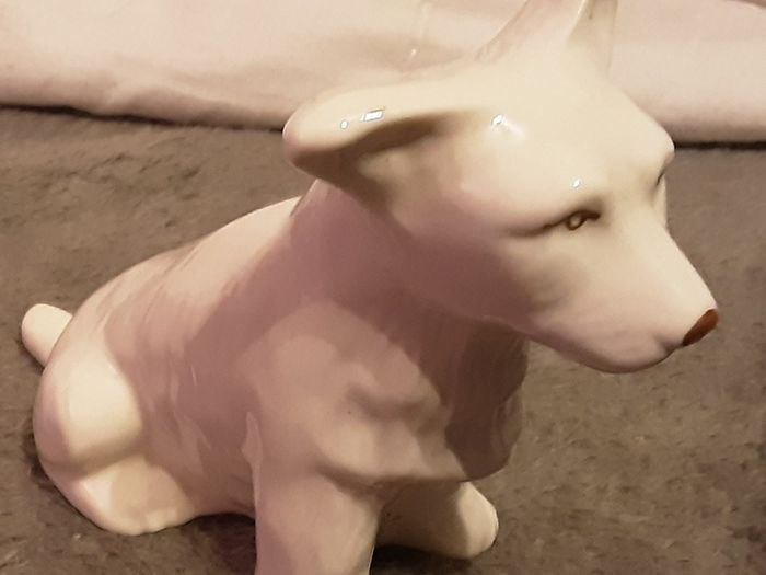 limited edition Belleek dog