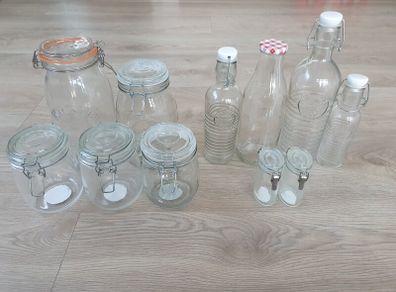 Glass Jars & Bottles (Kilner, IKEA, Italian Quality, etc)