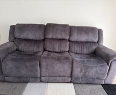 3 Seater  Reclining Leather Sofa
