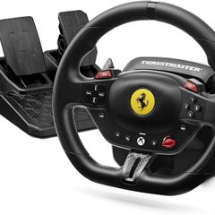 T98 Racing Wheel Ferrari 296 GTS Edition  Magnetic T2PM Pedals  240 Rotation 3 Driving Profiles  Official Xbox & PC Licensed Steering Wheel  Immersive Sim Racing Gear  Black