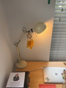 Beige desk lamp