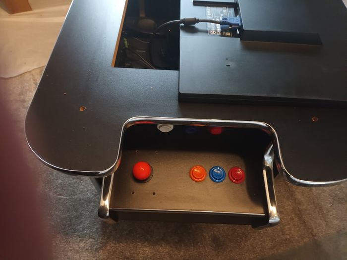 Arcade gaming cocktail table.