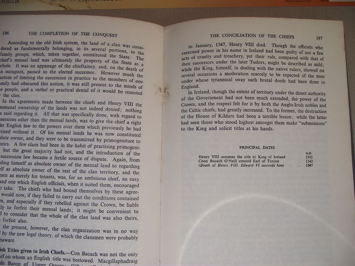 1960 'A Short History of the Irish People' by Educational Company of Ireland