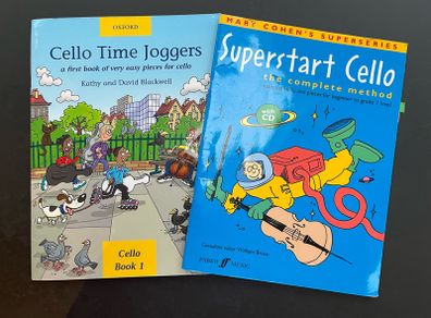 Cello Time Joggers & Superstart Cello - Beginner Cello Books (2 books with CD's)