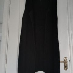 Pepaloves Long Black Sleeveless Cardigan