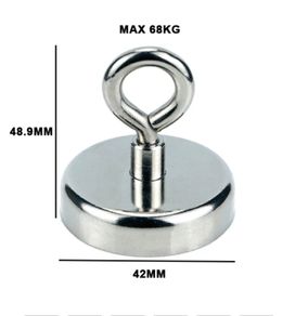 Neodymium magnet powerful fishing magnet deep sea fishing magnet with ring circular search magnetic hook magnet searcher