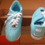 Nike WMNS Cortez III Leather Size UK-6/EUR-40 103082-441 Metallic Blue/White Limited Edition-2001 Image 2