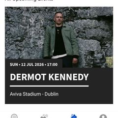 Dermot Kennedy Tickets x2 - Aviva Stadium