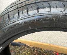 Nearly new tyre 19"