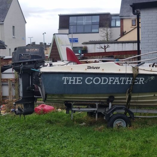 boat. 40 hp Suzuki outboard