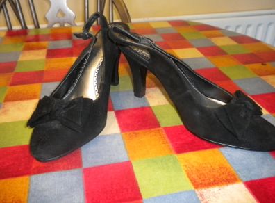 Black Sling Back Shoes