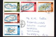 1989 Alderney 250th Anniversary of Batside's Survey of Alderney Commemorative Stamps on Alderney Postcard with first day of issue cancel. Probably unique