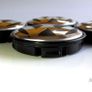 4x VW 56mm Black Chrome logo Volkswagen alloy wheel centre caps cap Hub Cover 56 Image 7